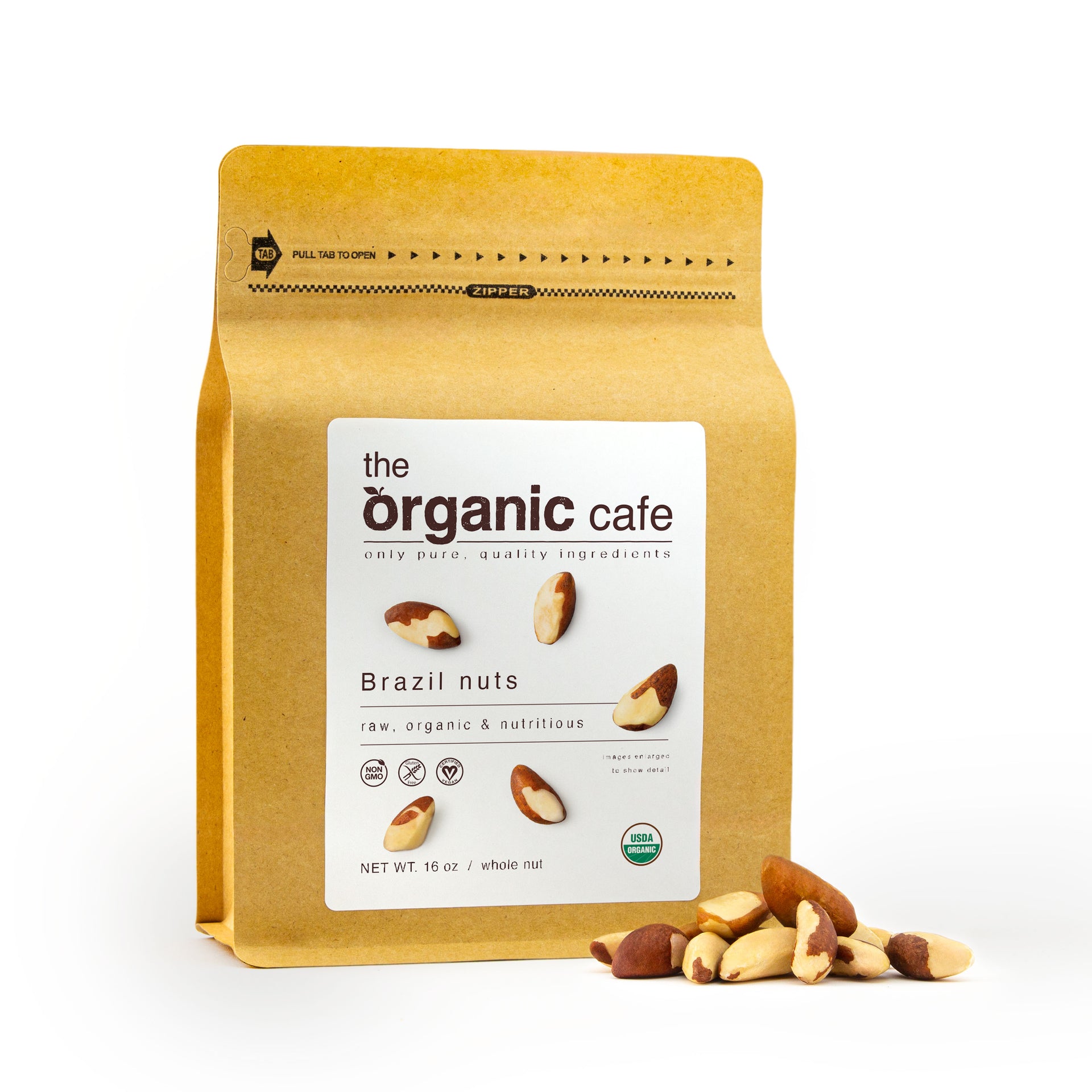 Brazil Nuts - Organic, Raw Protein, Fiber, Fatty Acids – The Organic Cafe  LLC